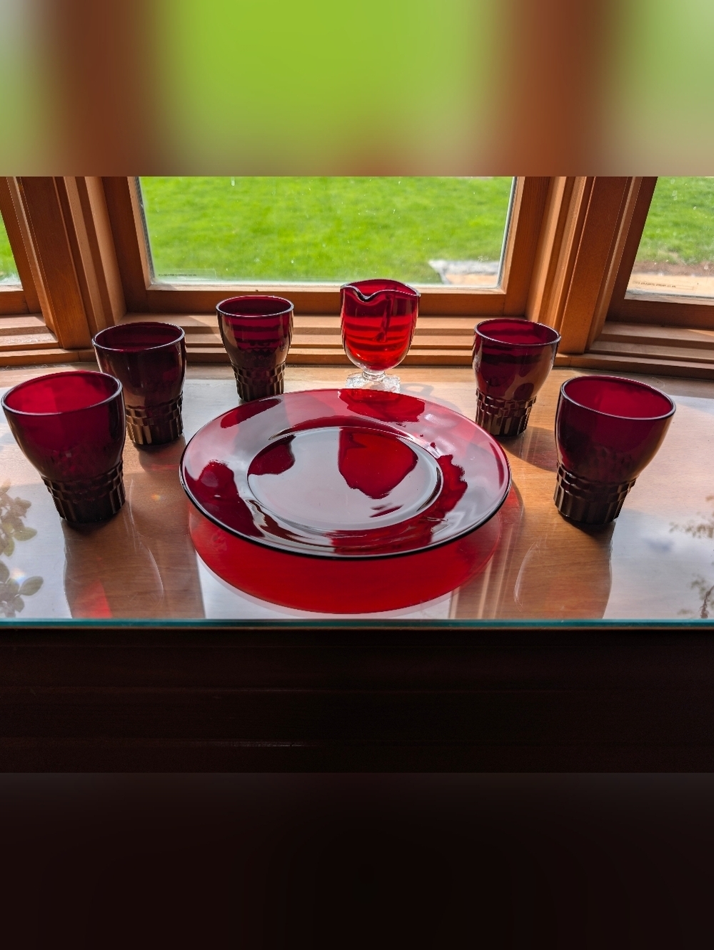 Vintage Red Glass - Picture 3 of 17